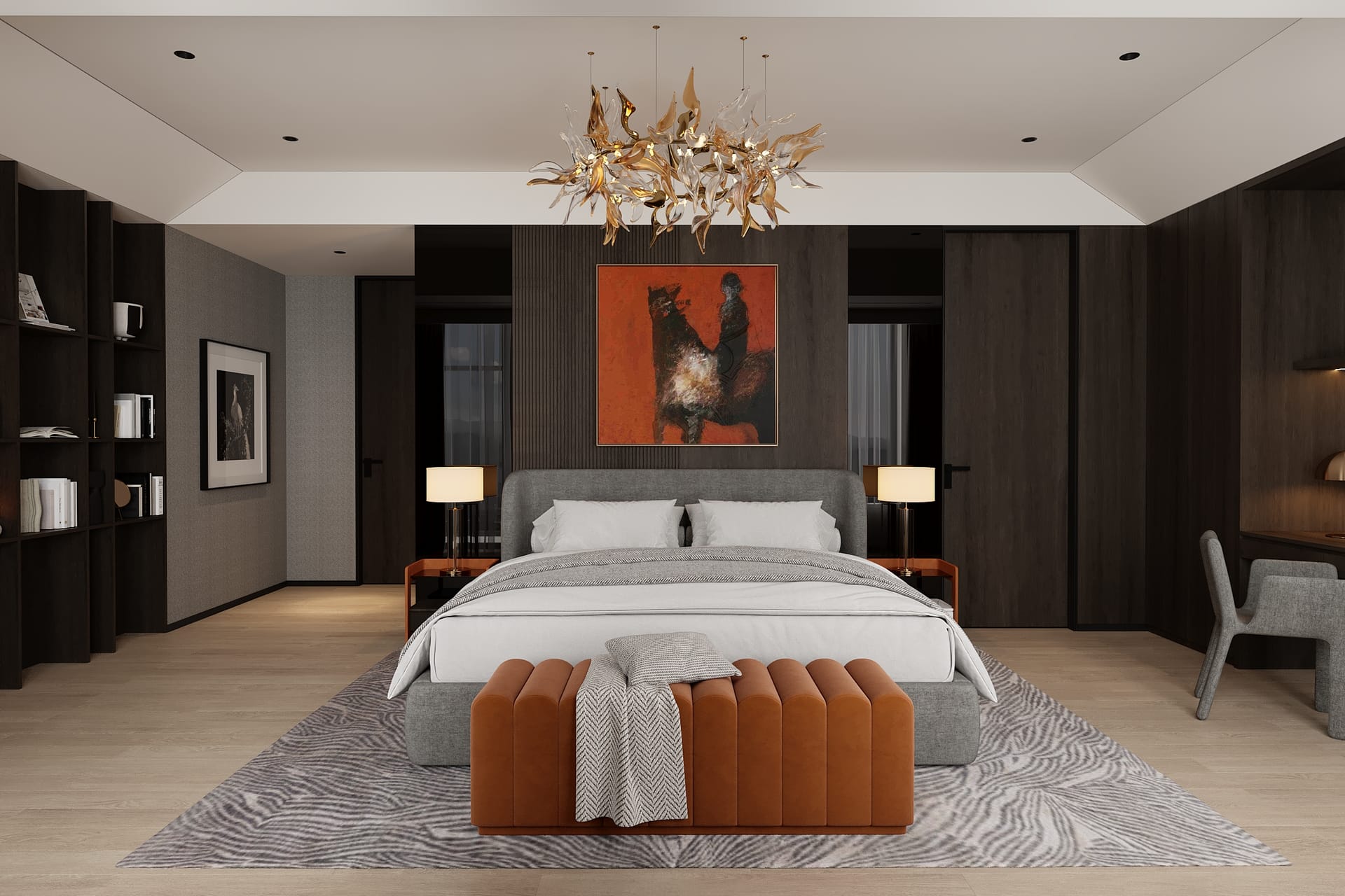 Type E — master bedroom